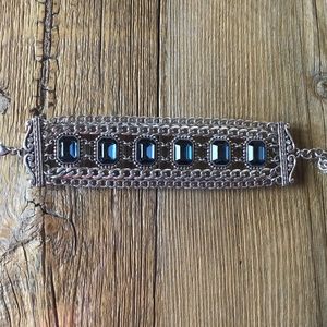 Brighton Blue Bejeweled Bracelet - image 1